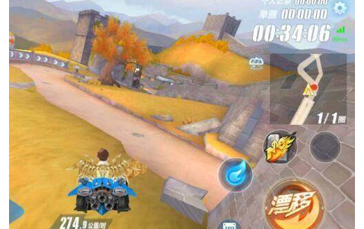 qq飞车手游"长城"好难,该怎么跑