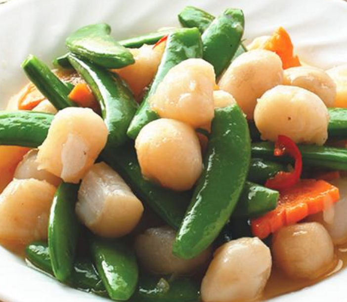 家常小炒菜,清炒扇贝丁不仅简单炒制的时间也很短