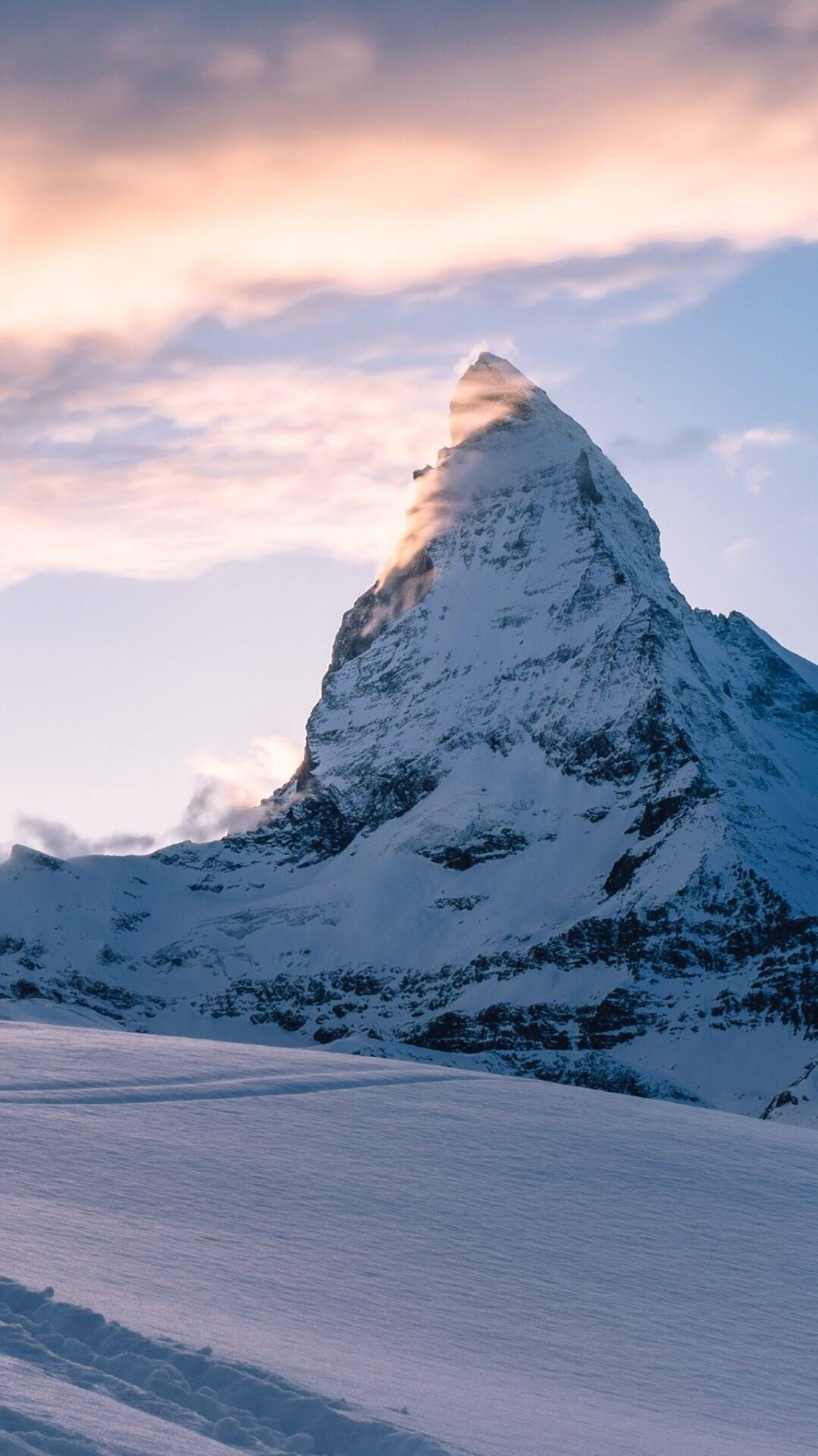壮丽雪山风光,简易自然安卓专用手机壁纸,超高清手机壁纸献上!