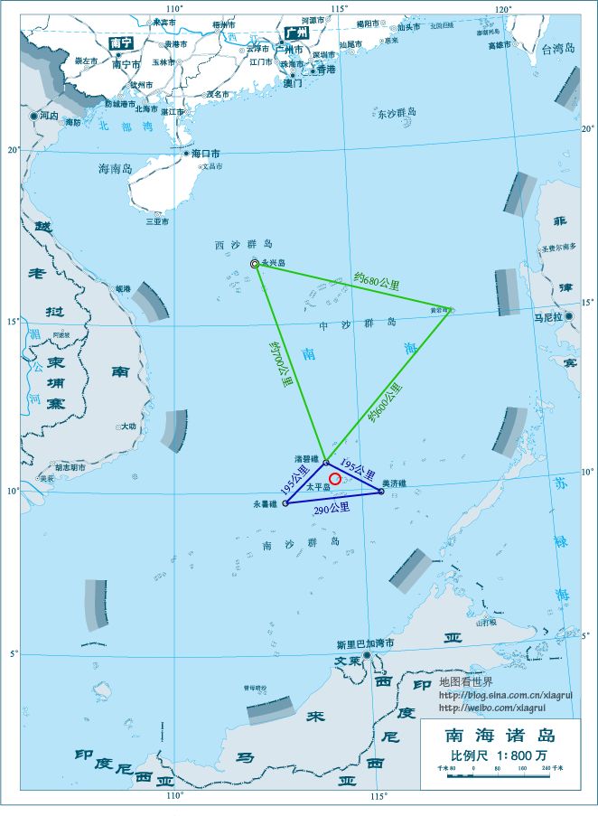 南沙群岛位置图图片