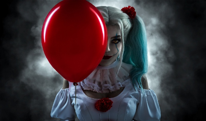 超还原哈利奎因cosplay 小丑的诡异与极美的面容!