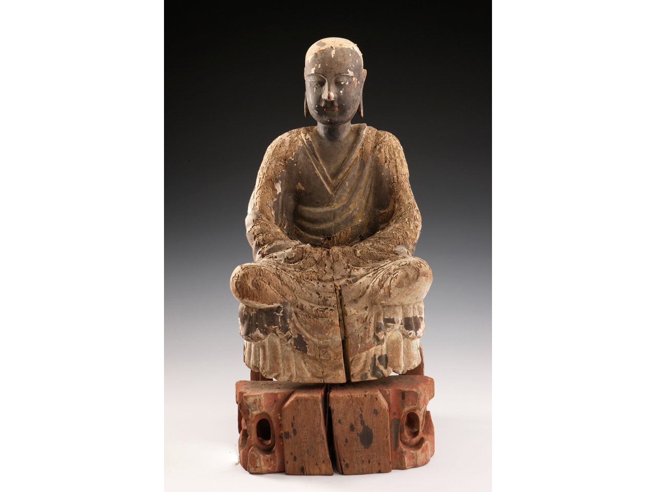 造型清奇古怪,广东省博物馆馆藏北宋木雕罗汉像