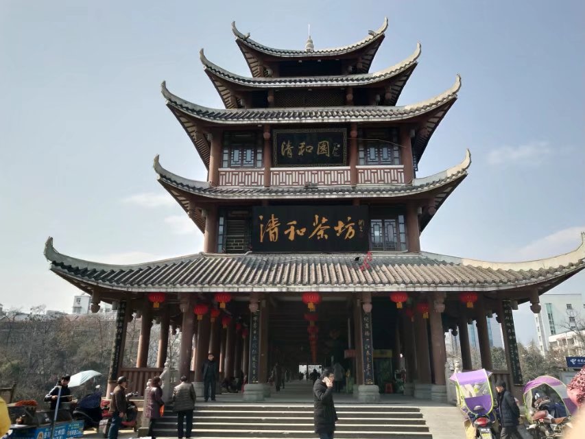 景点的古建筑,风格独特!