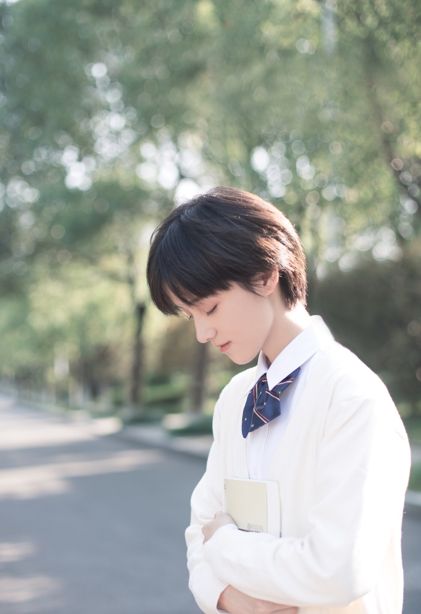 佳人摄影:学生装,日系假小子