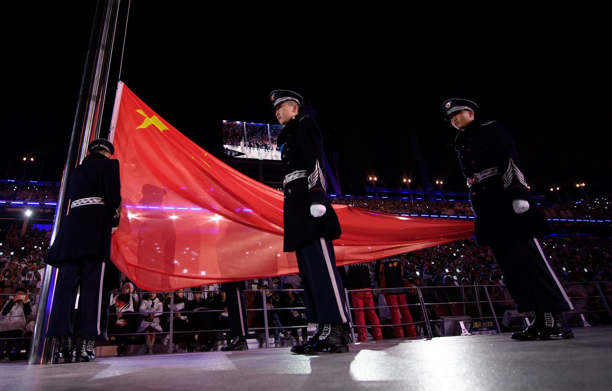 2018平昌冬季残奥会闭幕式:北京市市长陈吉宁出席会旗交接仪式