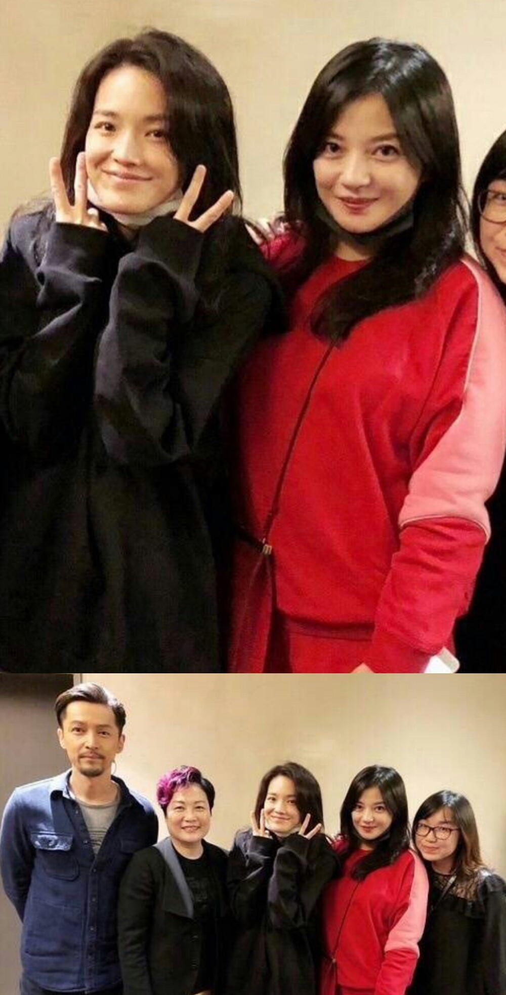 赵薇,舒淇捧场胡歌新话剧,同是40多岁素颜同框差距大