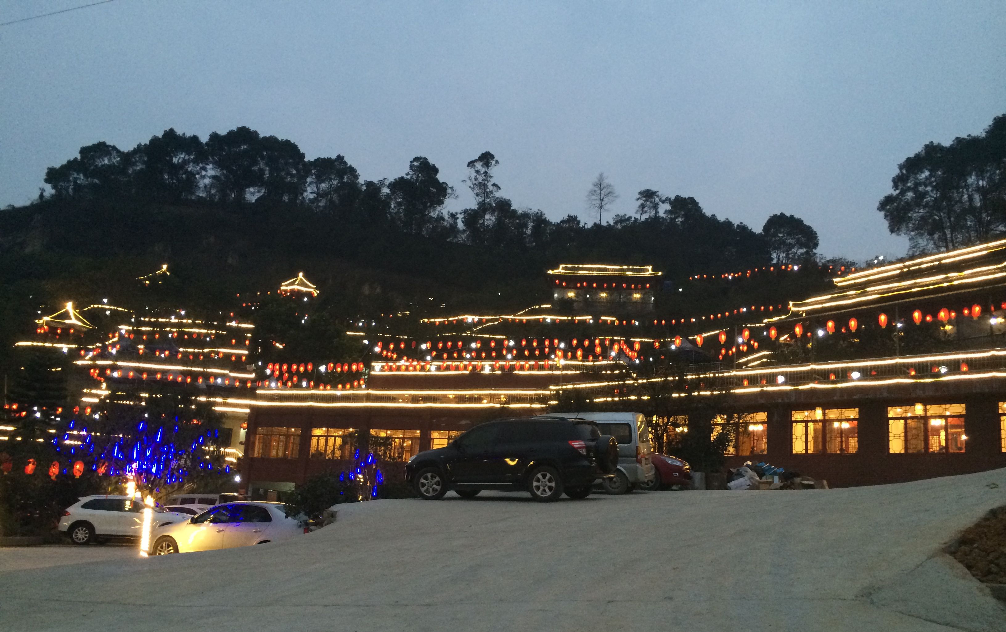 重庆南山一棵树观景台,山城夜景,春季旅游最佳基地