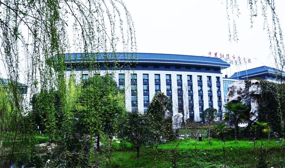 铜陵市委党校风景美,俨然已成赏花观景胜地