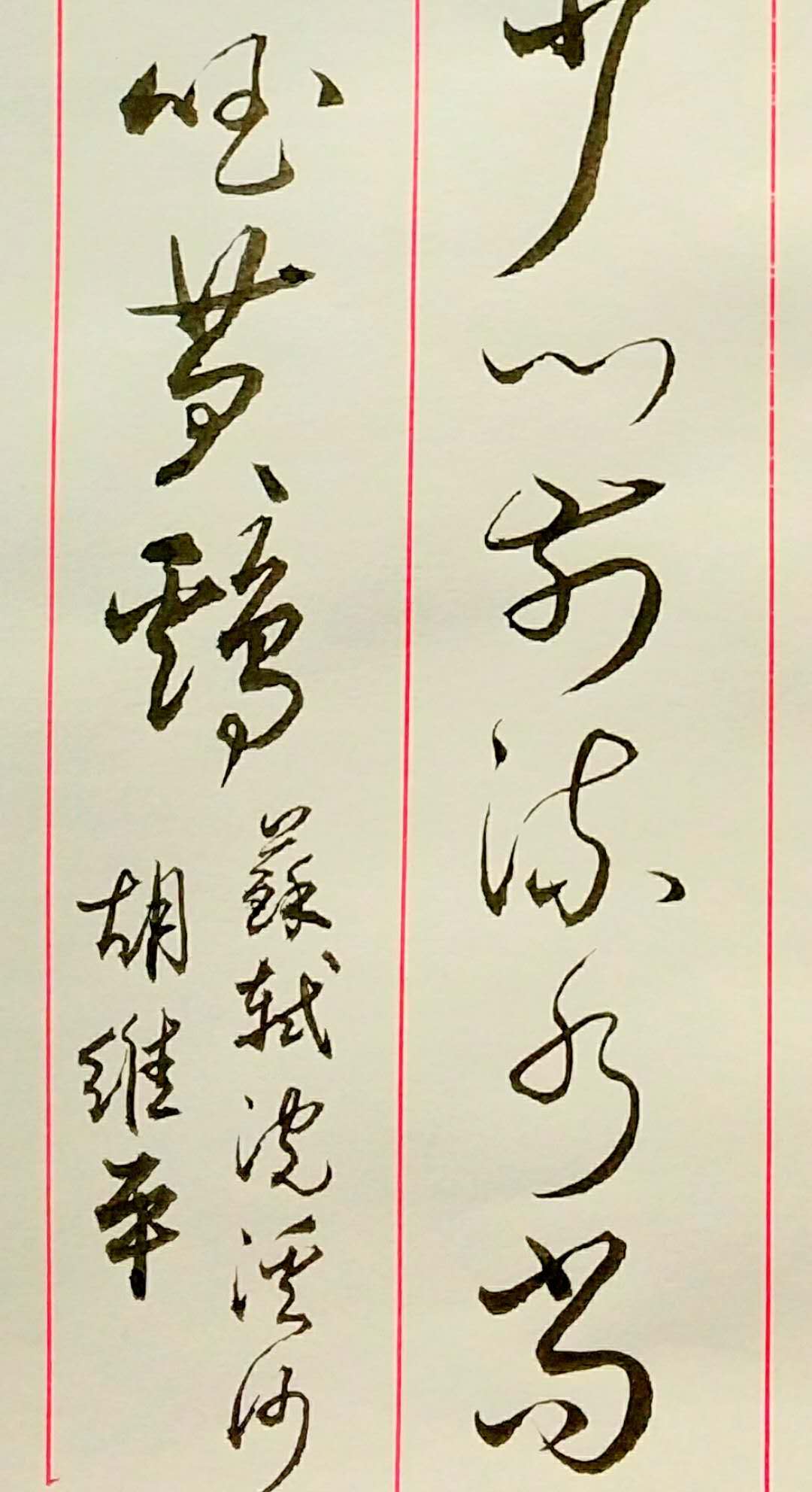 云南书法家胡维平草书作品 苏轼《浣溪沙 山下兰芽短浸溪》