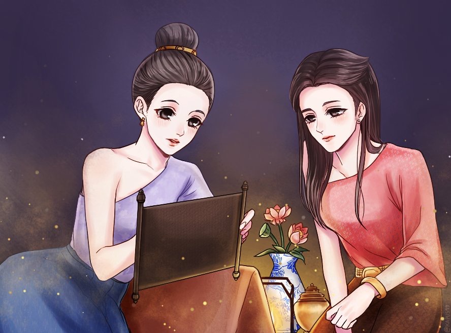 泰剧《天生一对》两位女主演十分圈粉,泰粉纷纷绘制漫画版!
