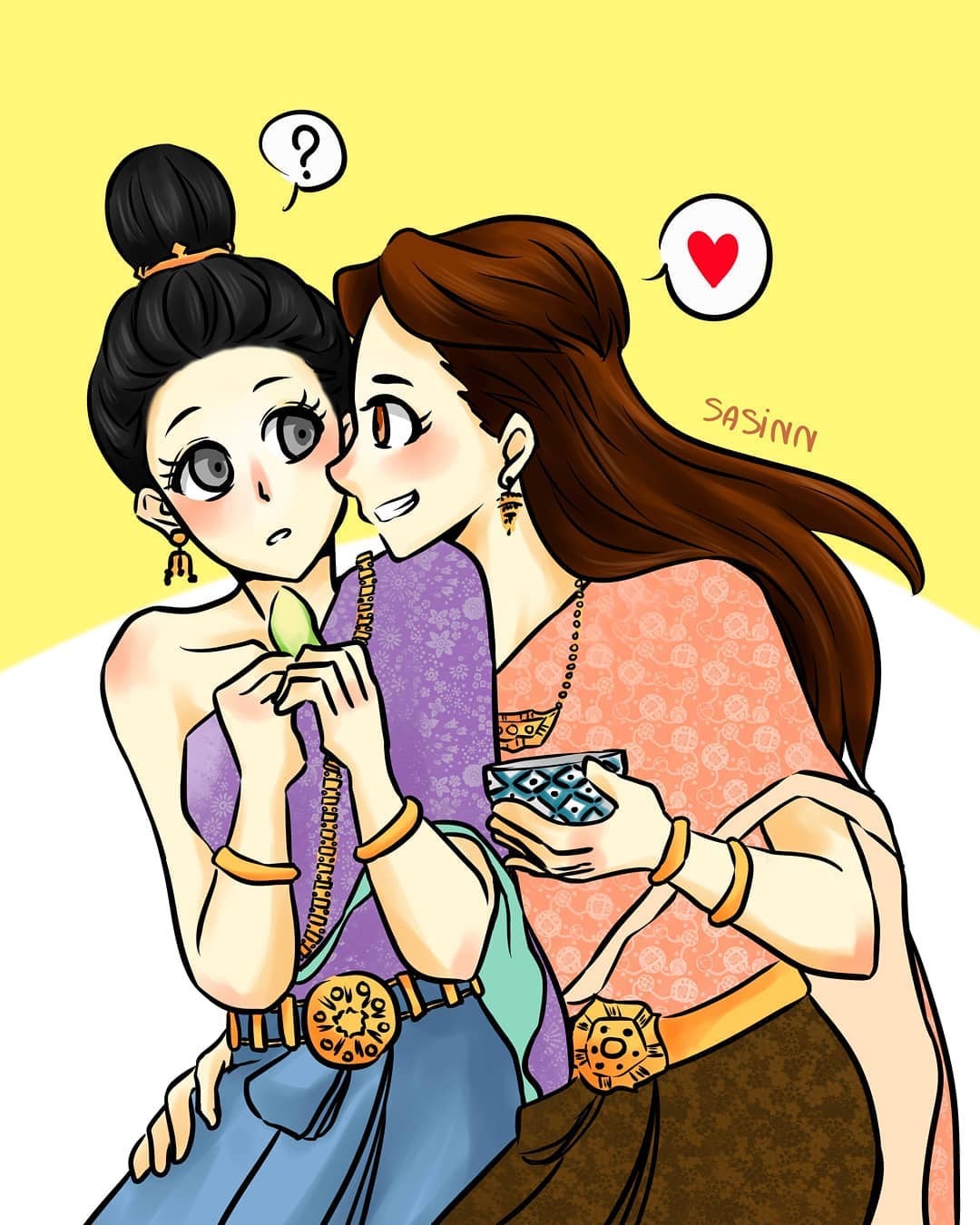 泰剧《天生一对》两位女主演十分圈粉,泰粉纷纷绘制漫画版!