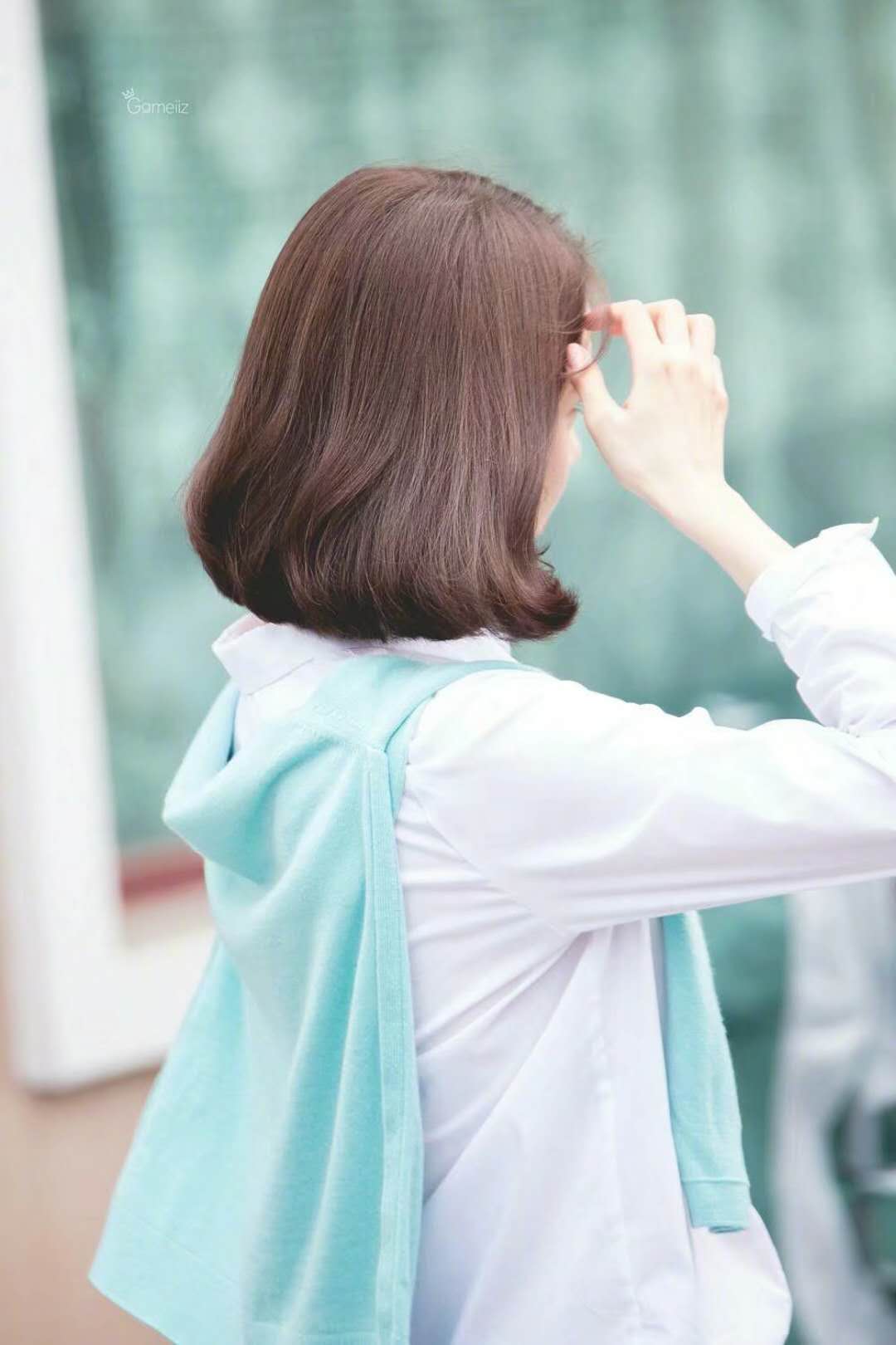 林允儿泰国拍cf,短发俏丽肤白貌美,清新脱俗!