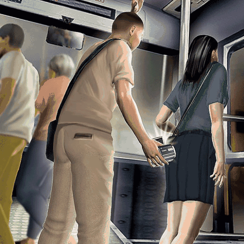 东莞一女子玩手机等地铁,被男生附身窥探裙底女子全程毫无察觉