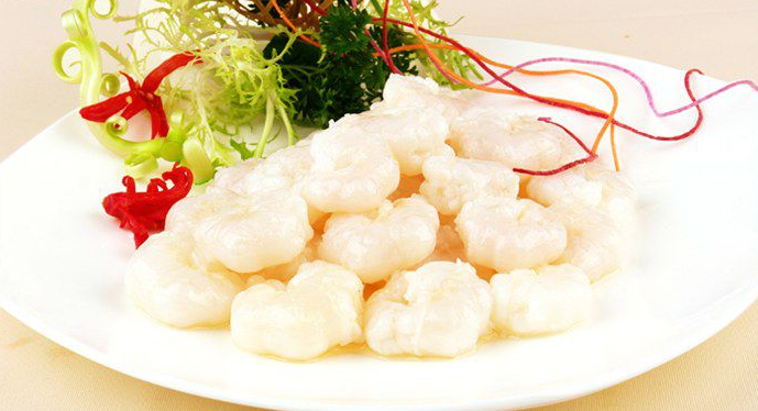 玉带虾仁 健康养生从我做起