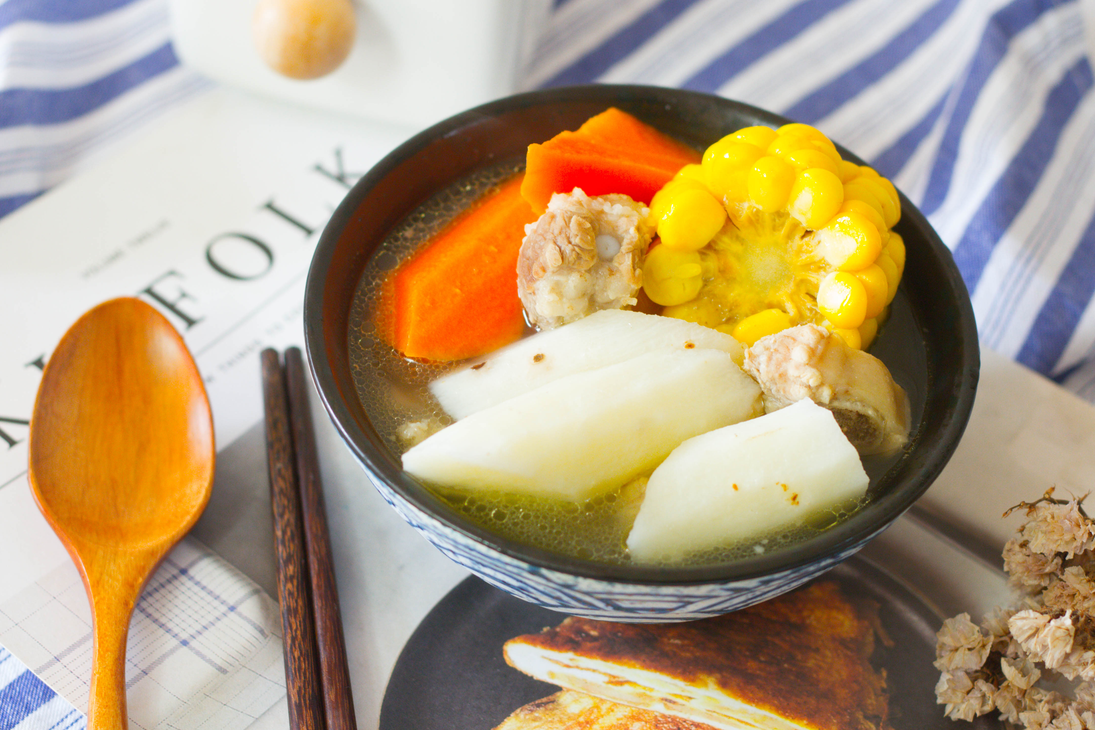 山药玉米排骨汤养生必备系列,广东人最喜欢喝得养生健康汤