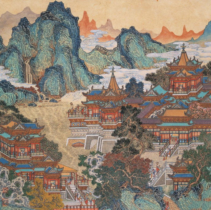 仙宫月台古建筑,一目了然神仙居所!