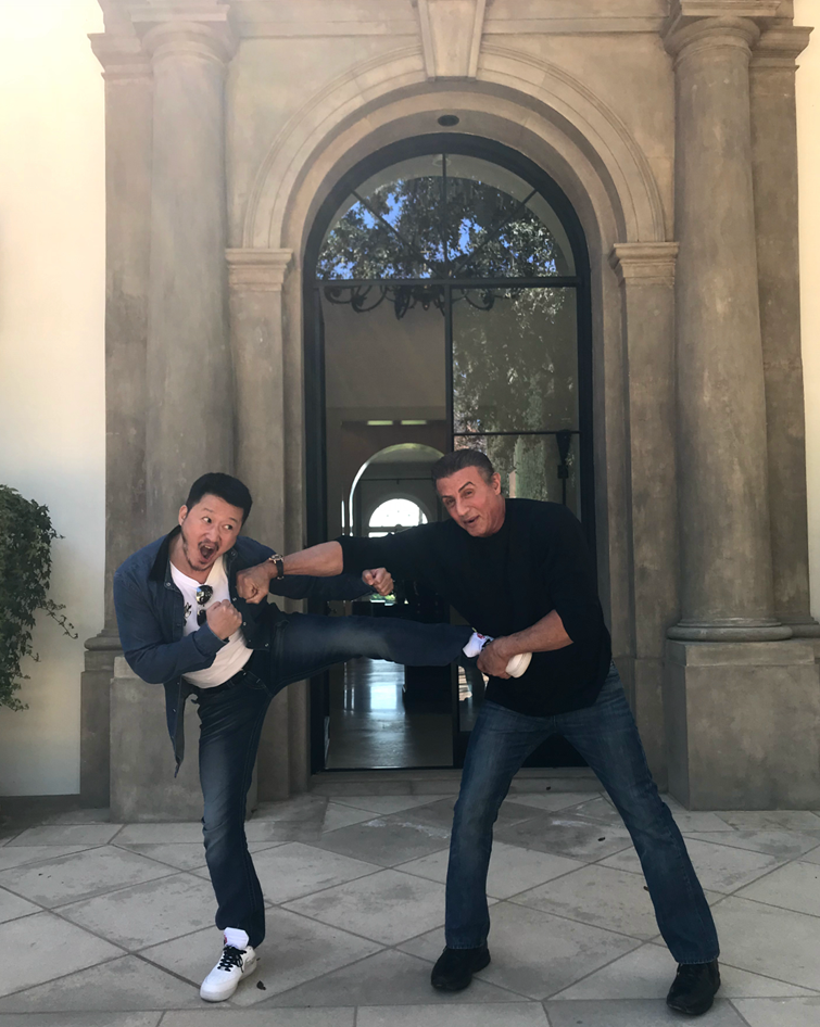 战狼vs敢死队,吴京暴揍史泰龙?网友:别伤着我老丈人!