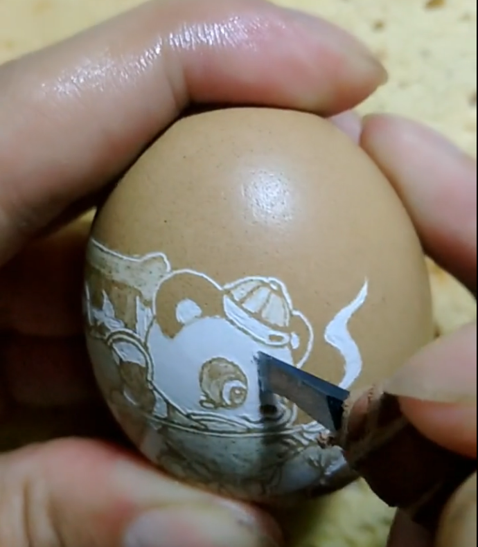 高手可真多,鸡蛋上玩雕刻你见过吗?