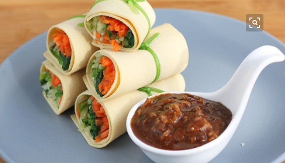 东北干豆腐青菜卷制作简单,营养丰富,口感良好