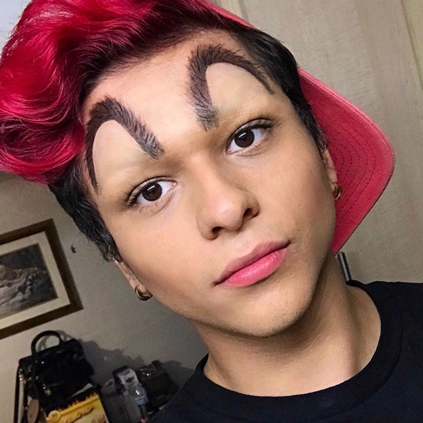 全球最奇葩的眉毛,直角眉头一次见,图3打破吉尼斯世界纪录!