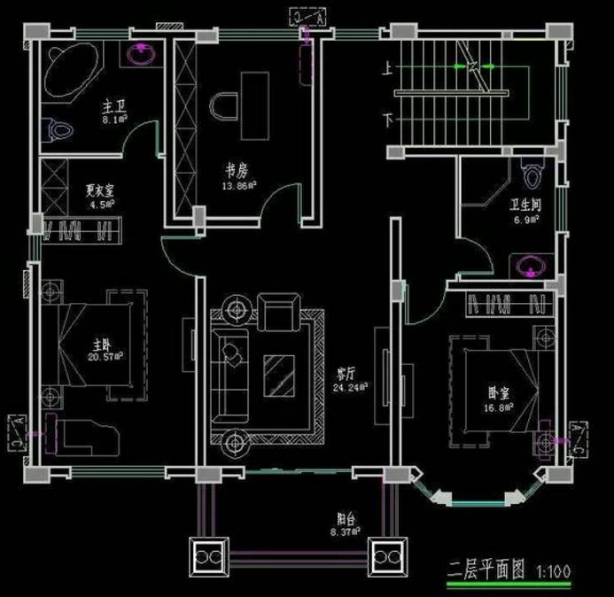 10米宽12米长建房图纸图片