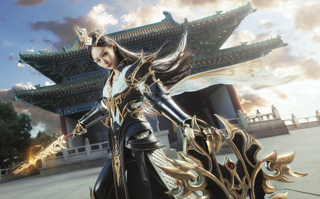 剑网3雪河苍云成女cos:当苍云旗帜席卷,穿透阴暗的天光终将到来