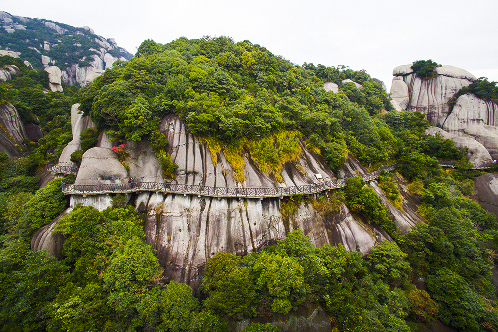 太姥山仙桥栈道图片