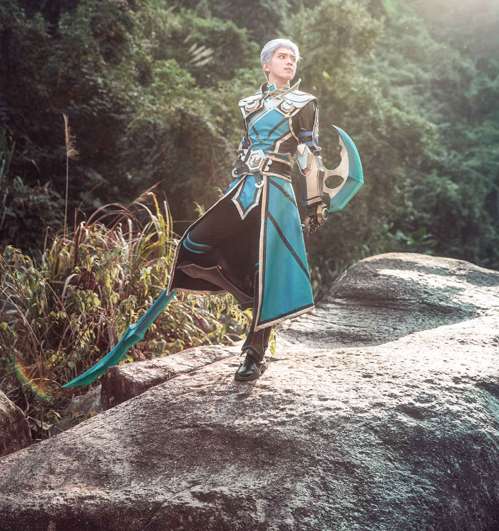 王者荣耀凯cosplay,酷帅造型