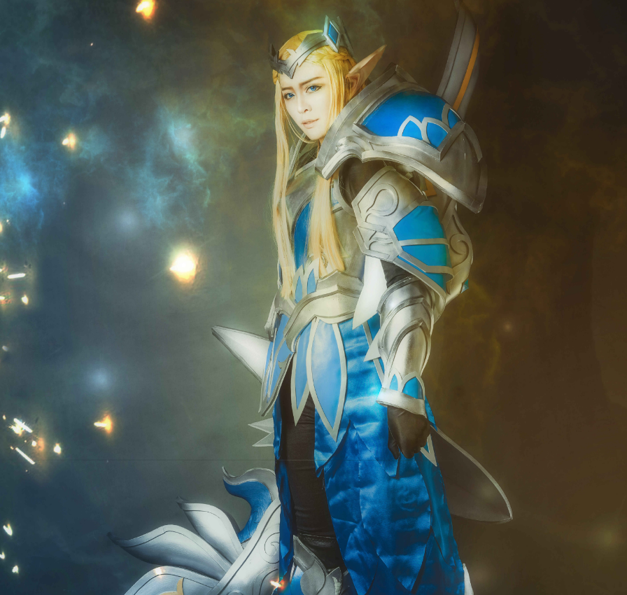 王者荣耀后羿cosplay真人版的,简直美出新高度,非常高的回头率