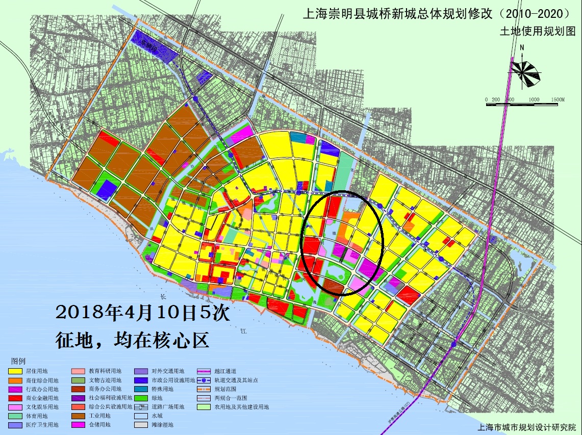 上海崇明连发五个征地公告,崇明城桥新城可能要大规模建设