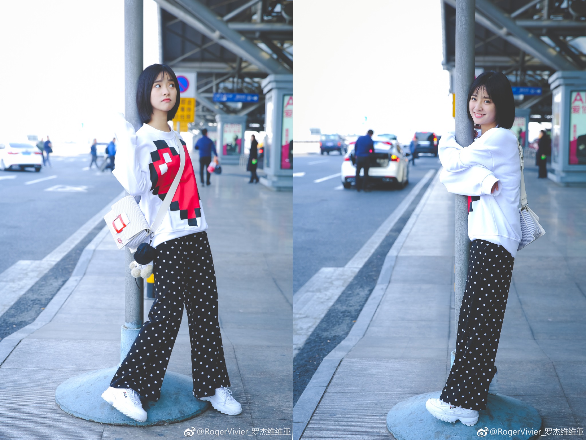 新版《流星花园》杉菜你见过没?沈月清纯机场秀,一点不输大s!