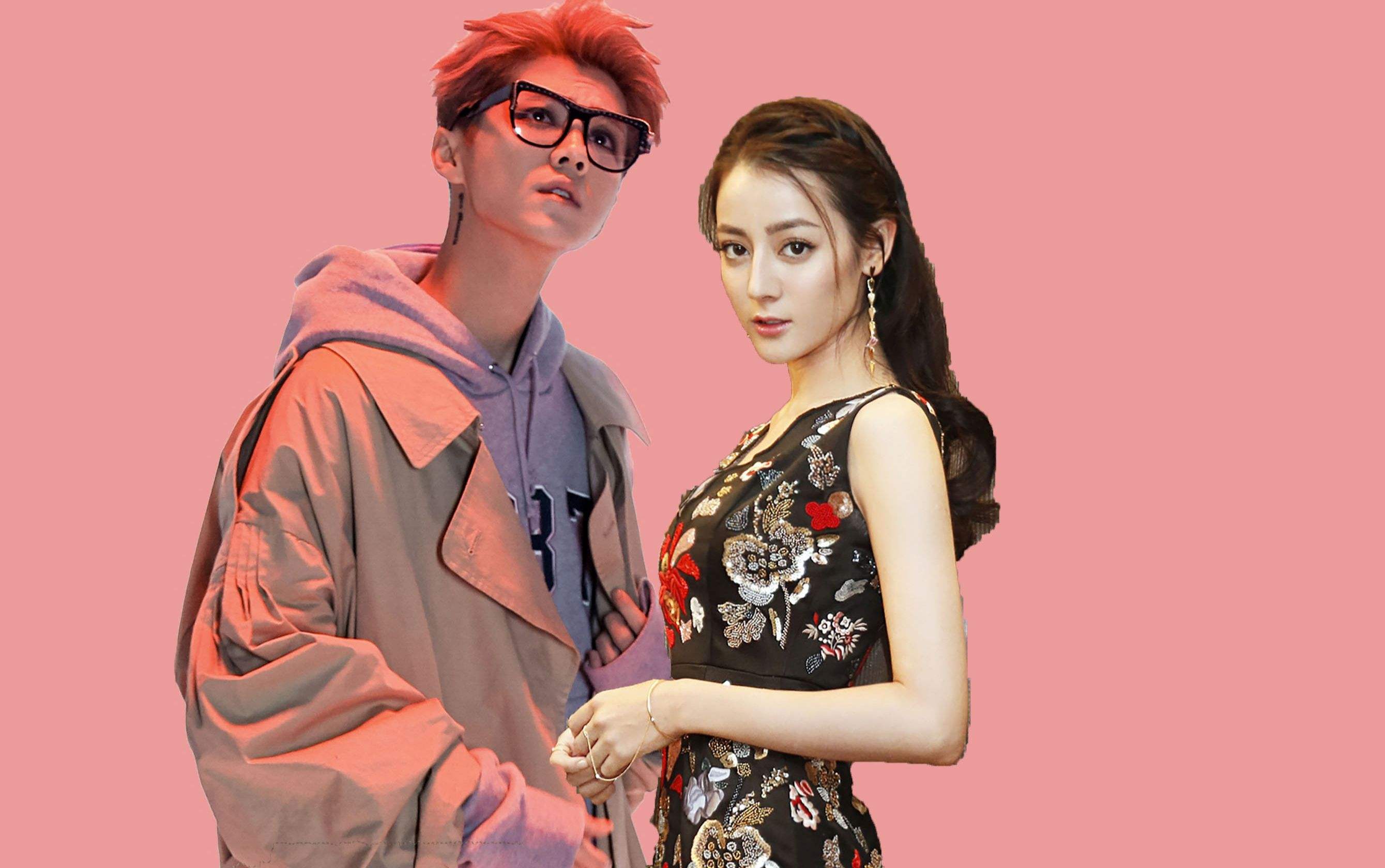 迪丽热巴与这四个男星合影,你认为她与谁cp感最强?我觉得是鹿晗