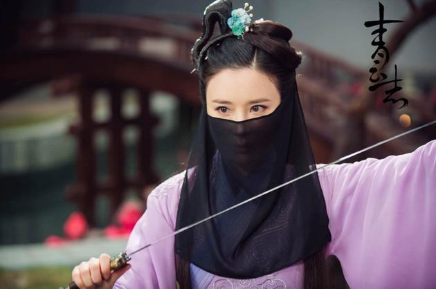 古装剧十个戴面纱美人,林心如平淡,景甜惊艳,唐嫣美出了天际!