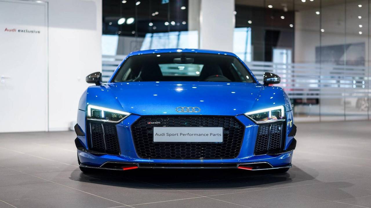 配备高性能零部件的奥迪r8 v10 plus