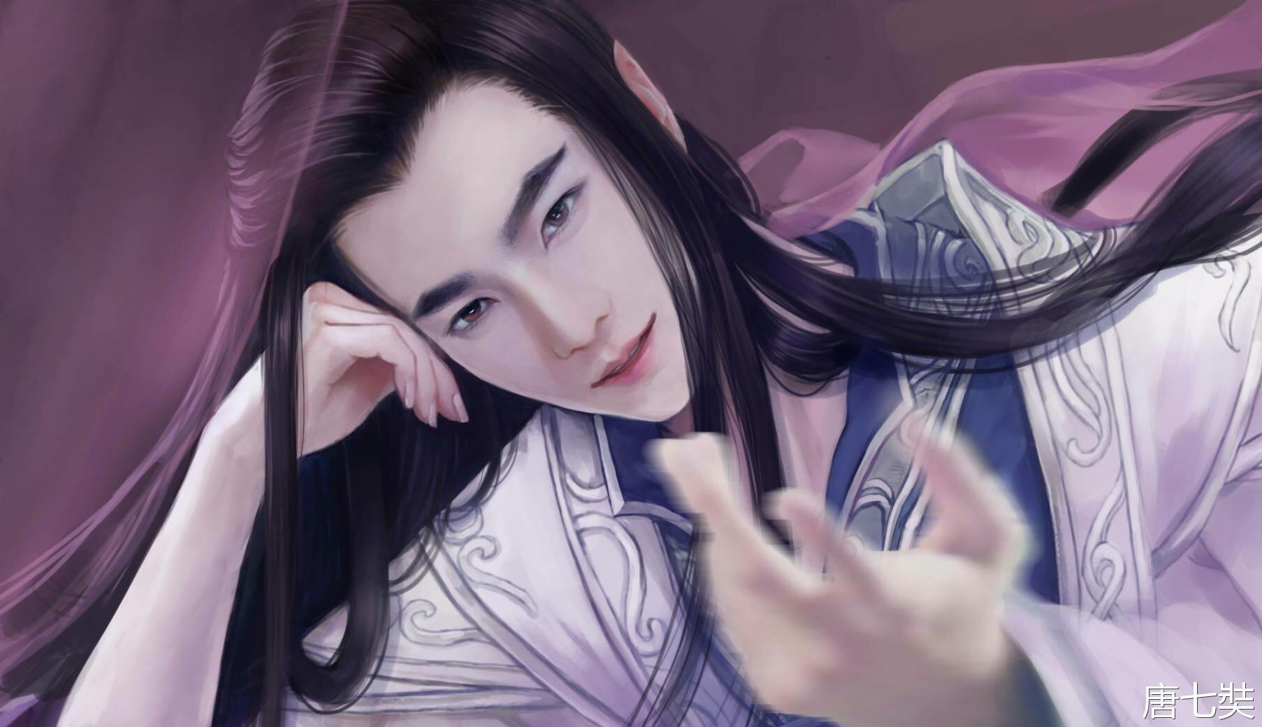 四张杨洋的照片,其中有一张是手绘画,看一眼你能快速找出来吗