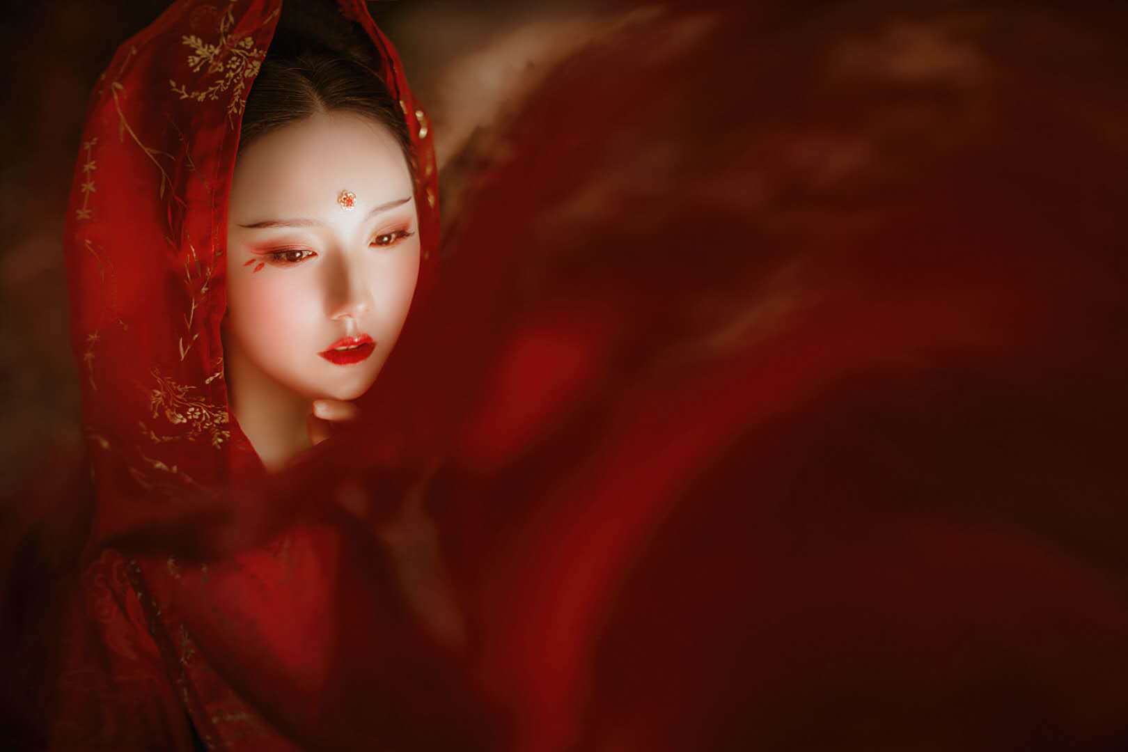 古风摄影:他说,待江湖事了再无正邪之争,便来接我!