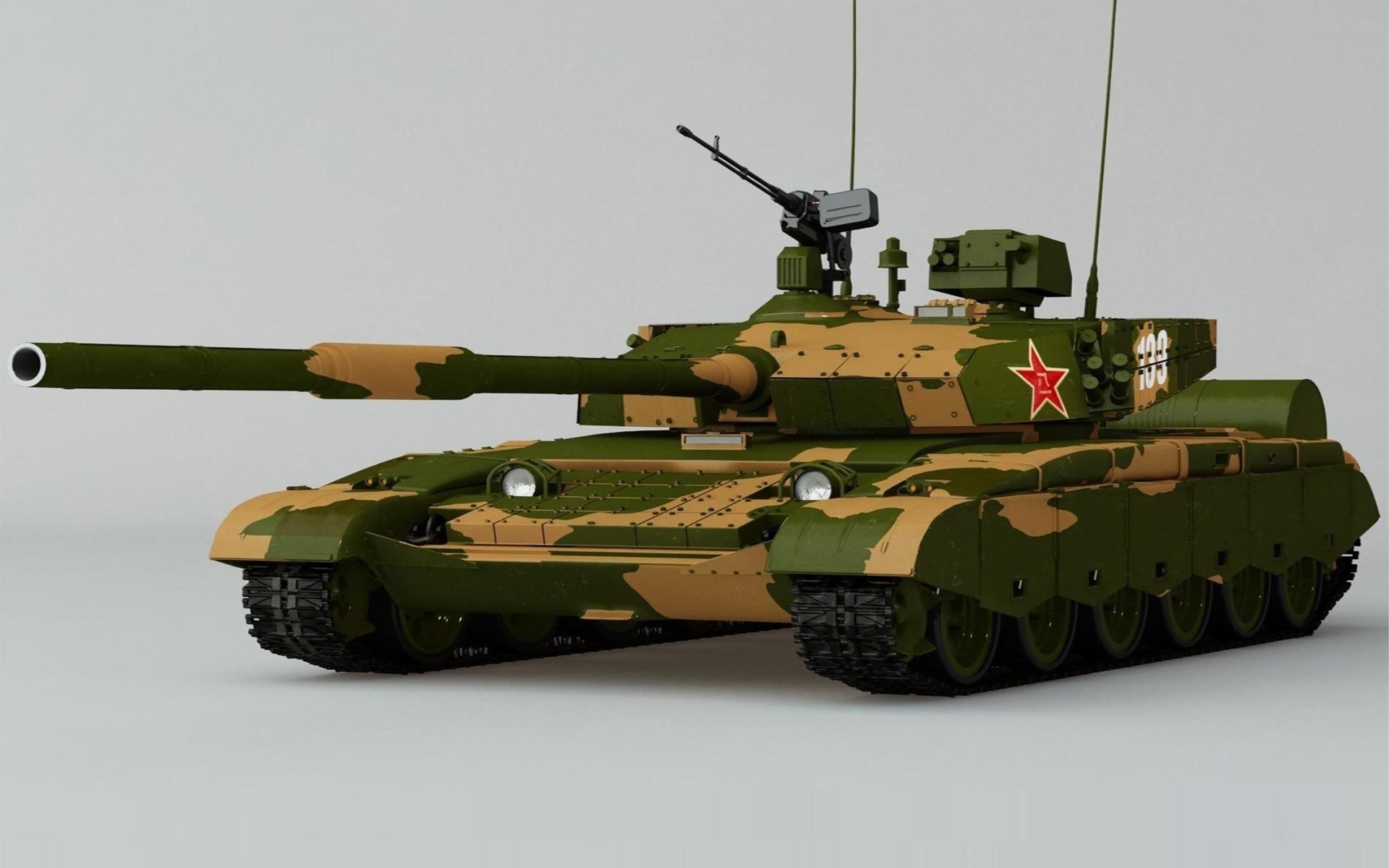 中国陆军铁拳-99式主战坦克 霸气侧漏的身姿