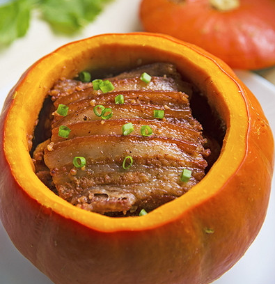 软糯甜香的大肉菜:金瓜粉蒸肉