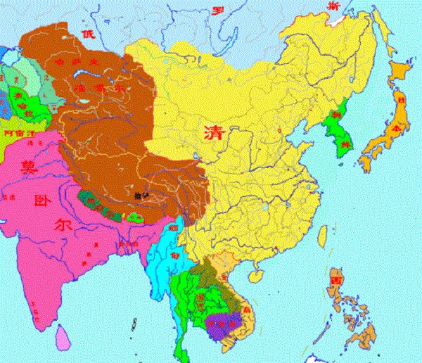 别提什么大英帝国!清朝全盛时期,领土面积大的让你吃惊