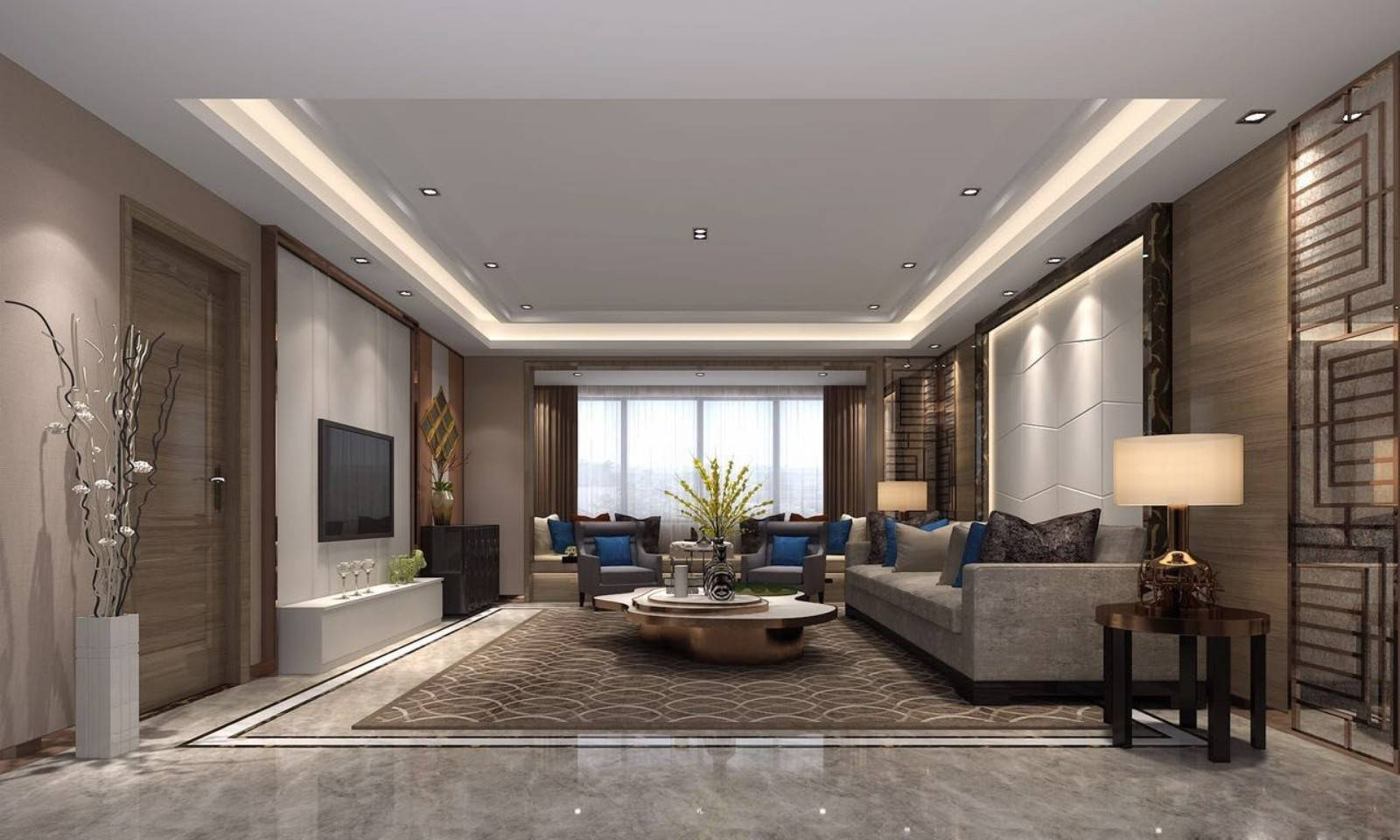 四房两厅后现代风格装修效果图设计案例鉴赏