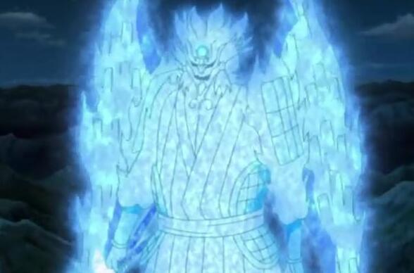 《火影忍者》中的须佐能乎,卡卡西青蓝色,大筒木羽衣是什么颜色