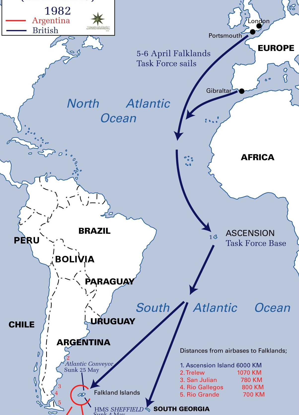 1982年,为什么英国要拼尽国力和阿根廷打响马岛战争,战况如何?