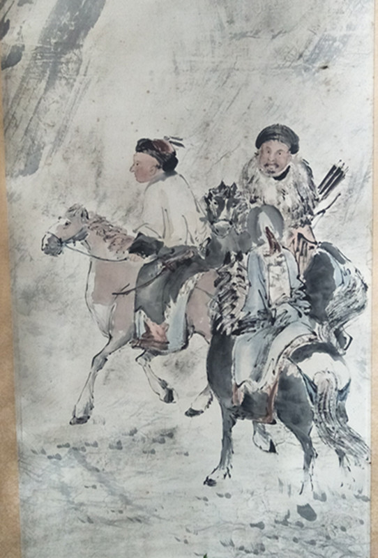 临洮民国画家陈绍伯的人物画有任伯年的韵味