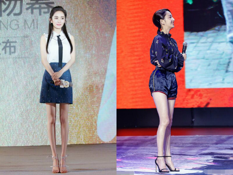 长腿女王杨幂地位不保?佟丽娅穿高腰短裤,这双腿简直惊艳!