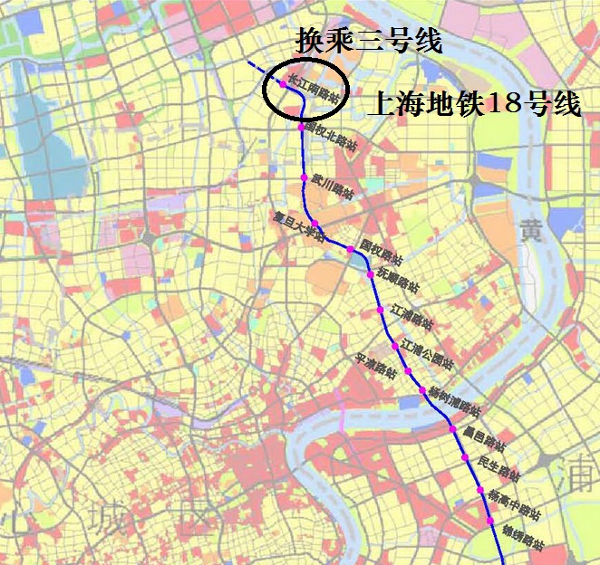 上海地铁18号线长江南路站已开工建设,未来将连通南北东西