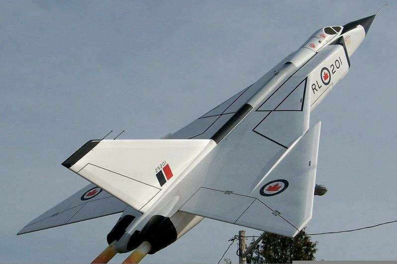 当时加拿大最先进cf-105箭式战机 高颜值外观图集