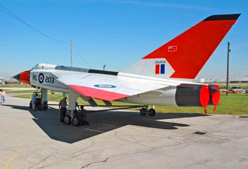 当时加拿大最先进cf-105箭式战机 高颜值外观图集