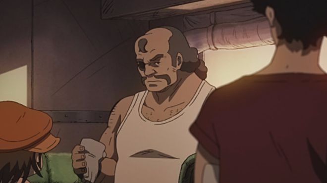 [图]Megalo box：大叔的表情落寞无比，一个举动让JOE露出了笑意！