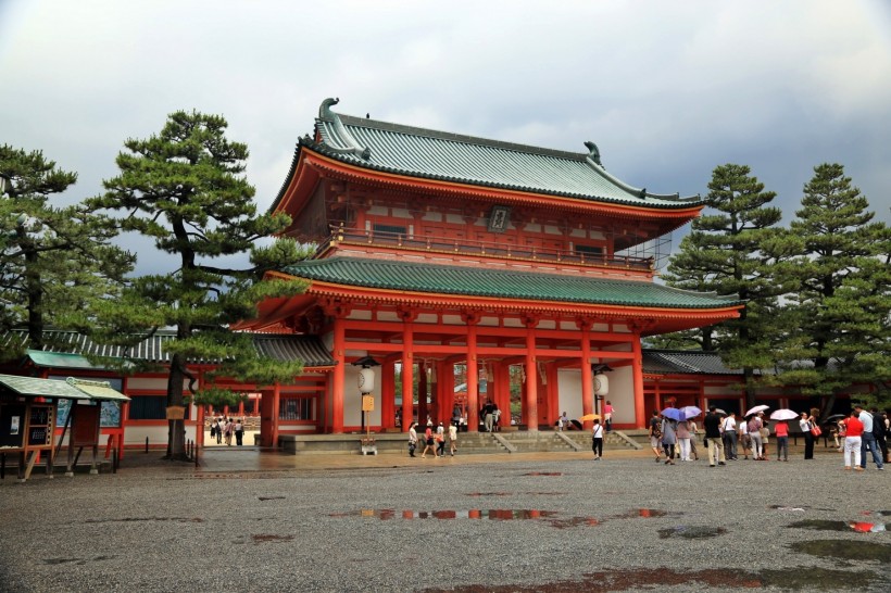 异国之旅,美丽的——日本平安神宫