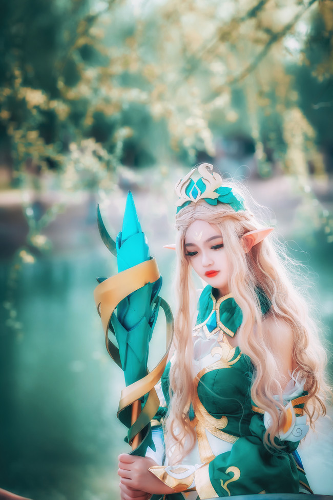 王者荣耀王昭君精灵公主cos